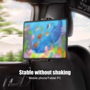 Support de téléphone télescopique pour voiture, support de tablette arrière, support de tablette anti-tremblement, support de téléphone automatique universel pour iPad de 4 à 12.9 pouces