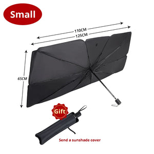 Pare-soleil pliable type parapluie – Protège votre voiture en 2 secondes