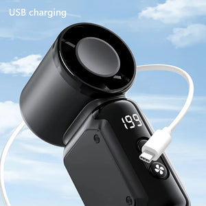 Mini ventilateur portatif, petit ventilateur électrique portable, ventilateur de poche portable à chargement USB, adapté pour une utilisation en extérieur, en voyage et au bureau