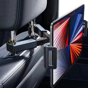 Support de téléphone télescopique pour voiture, support de tablette arrière, support de tablette anti-tremblement, support de téléphone automatique universel pour iPad de 4 à 12.9 pouces