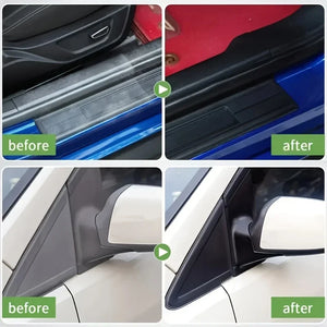 Pâte rénovatrice plastiques & pneus – Noir intense & protection durable