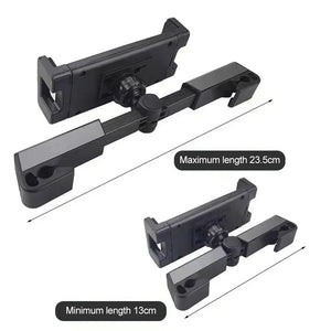 Support de téléphone télescopique pour voiture, support de tablette arrière, support de tablette anti-tremblement, support de téléphone automatique universel pour iPad de 4 à 12.9 pouces