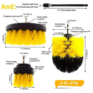 Brosses de nettoyage pour perceuse – Nettoyage puissant sans effort