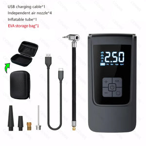 Compresseur portable sans fil – Gonflez vos pneus partout, sans effort