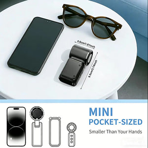 Mini ventilateur portatif, petit ventilateur électrique portable, ventilateur de poche portable à chargement USB, adapté pour une utilisation en extérieur, en voyage et au bureau