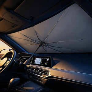 Pare-soleil pliable type parapluie – Protège votre voiture en 2 secondes